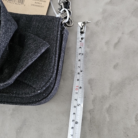 Steve Madden BNWT Black Denim Purse - Picture 7 of 8